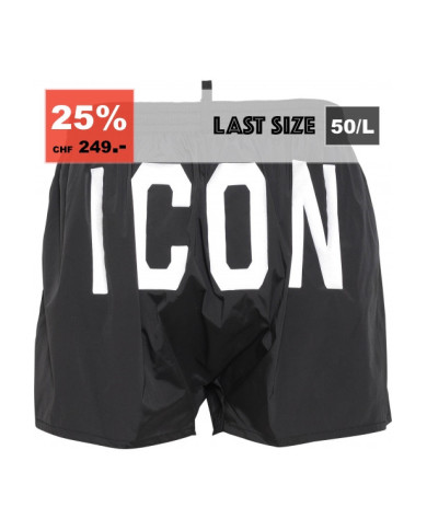 Dsquared2 Stretch Badeshorts Schwarz Icon | 3punkt5