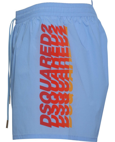 Dsquared2 Stretch Badeshorts Hellblau | 3punkt5