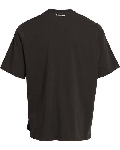 Rundhals T-Shirt mit Logodruck