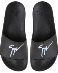 Giuseppe Zanotti Wurfsandalen mit Logo Schwarz | 3punkt5