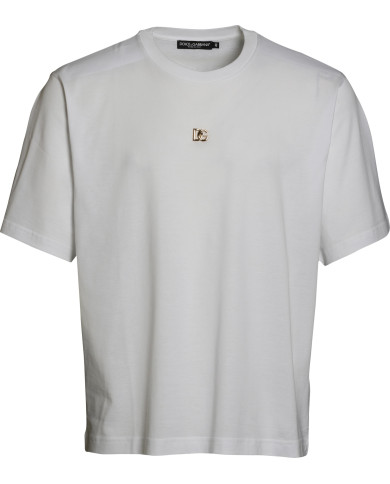 T-Shirt mit Logo Plakette