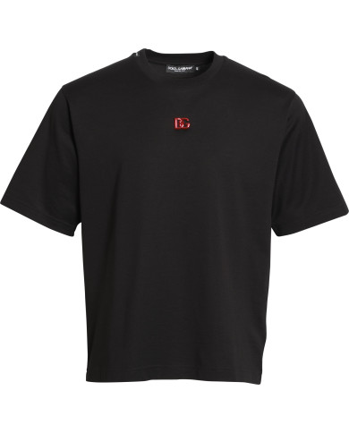 T-Shirt mit Logo Plakette