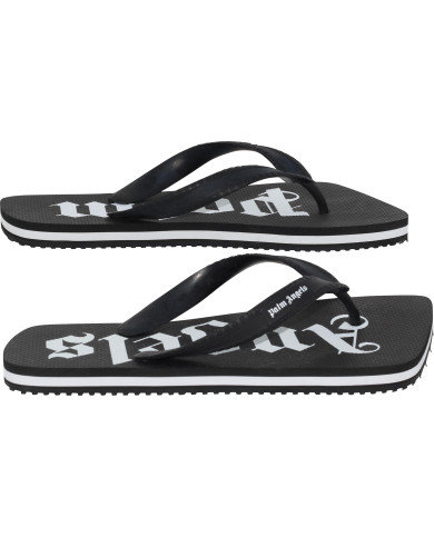 Palm Angels Flip Flop mit Logodruck Schwarz | 3punkt5