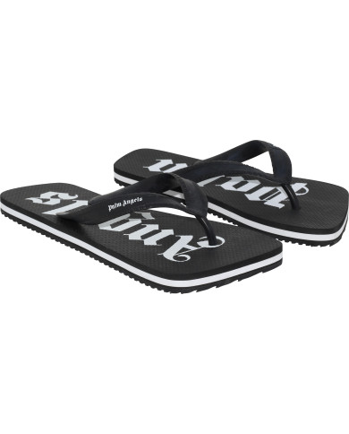 Palm Angels Flip Flop mit Logodruck Schwarz | 3punkt5