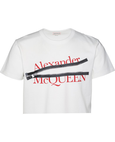 Logo Zip Print T-Shirt