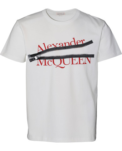 Logo Zip Print T-Shirt