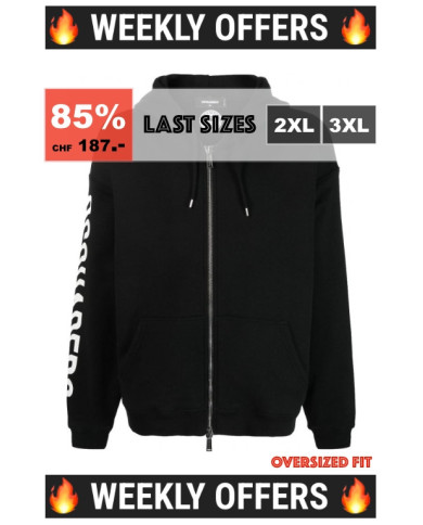 D2 Zip Herca Hoodie Oversized