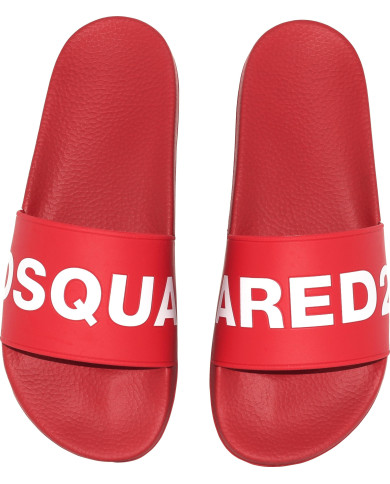 Dsquared2 Slippers Logo Rot | 3punkt5