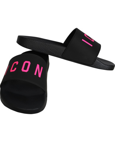 Icon Logo Gummisandalen