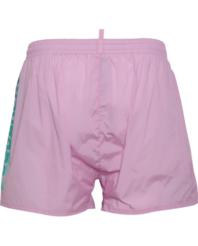 Dsquared2 Badeshorts Rosa mit Logodruck | 3punkt5