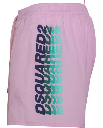 Dsquared2 Badeshorts Rosa mit Logodruck | 3punkt5