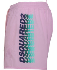 Dsquared2 Badeshorts Rosa mit Logodruck | 3punkt5