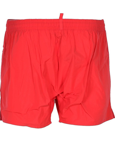 Dsquared2 Badeshorts Korallrot mit Logo | 3punkt5