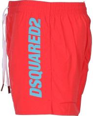 Dsquared2 Badeshorts Korallrot mit Logo | 3punkt5