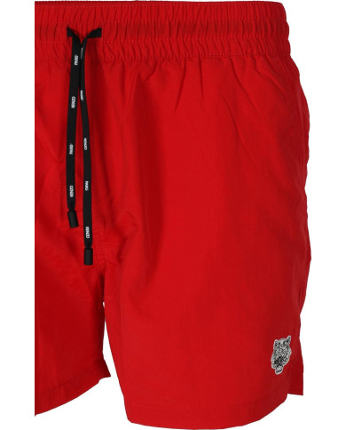 Kenzo Badeshorts Rot mit Logo Patch | 3punkt5