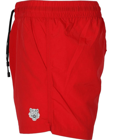 Kenzo Badeshorts Rot mit Logo Patch | 3punkt5