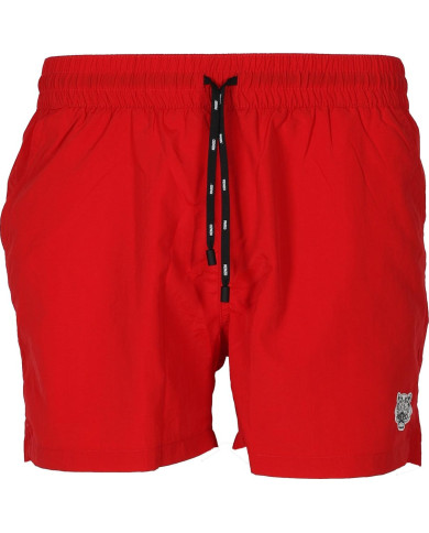Kenzo Badeshorts Rot mit Logo Patch | 3punkt5