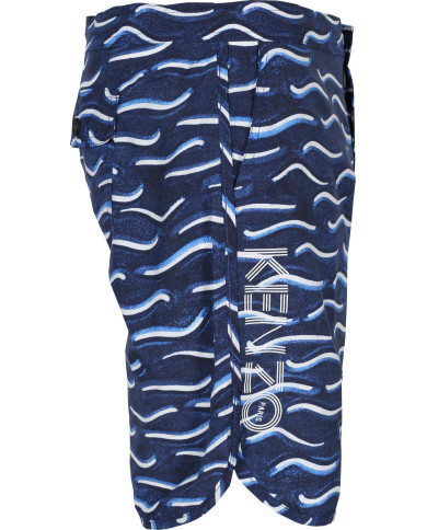Kenzo Badeshorts Blau mit Logodruck | 3punkt5