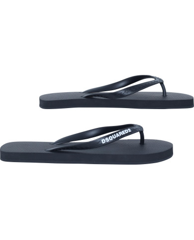 Dsquared2 Logo Flip Flop Schwarz | 3punkt5