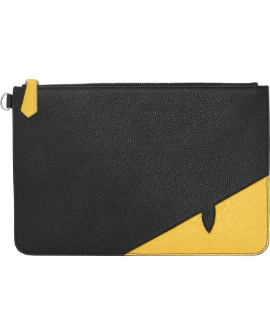 Logo Pochette aus Krokodilleder