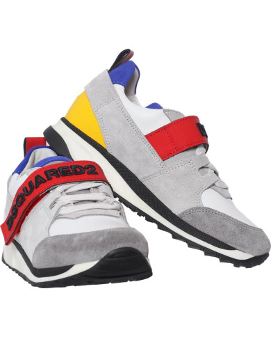 Kinder Sneaker mit Schnür- und Klettverschluss