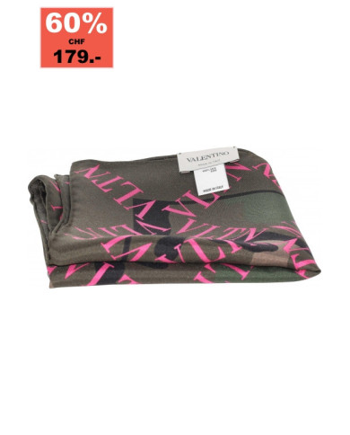 Camouflage Foulard mit Logodruck