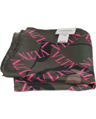 Camouflage Foulard mit Logodruck