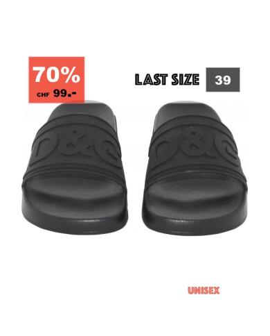 Dolce & Gabbana Slide Sandalen Schwarz | 3punkt5