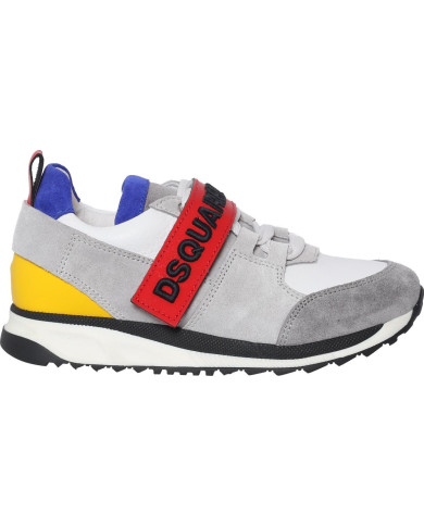 Kinder Sneaker mit Schnür- und Klettverschluss