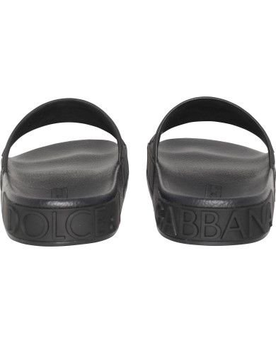 Dolce & Gabbana Slide Sandalen Schwarz | 3punkt5