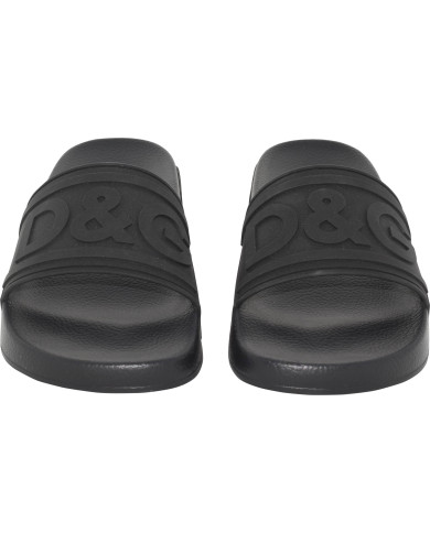 Dolce & Gabbana Slide Sandalen Schwarz | 3punkt5