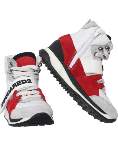 Kinder Sneaker mit Schnürung und Klettverschluss