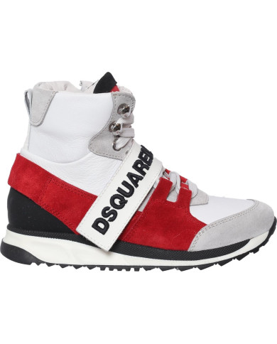 Kinder Sneaker mit Schnürung und Klettverschluss
