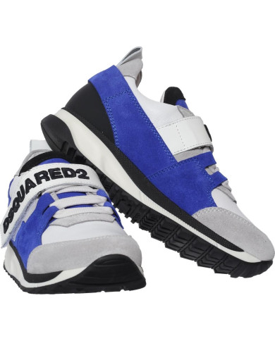 Kinder Sneaker mit Schnüren und Klettverschluss