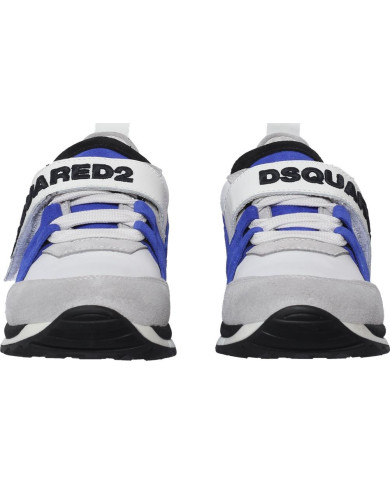 Kinder Sneaker mit Schnüren und Klettverschluss