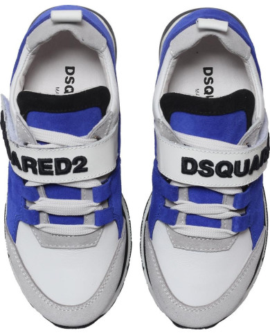Kinder Sneaker mit Schnüren und Klettverschluss