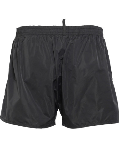 Dsquared2 Badeshorts Schwarz mit gelbem Logo | 3punkt5